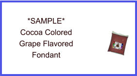 Cocoa Grape Fondant Sample