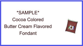 Cocoa Butter Cream Fondant Sample