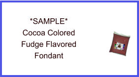 Cocoa Color Fudge Flavor Fondant Sample