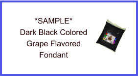Dark Black Grape Fondant Sample
