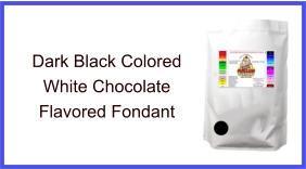 Dark Black White Chocolate Fondant