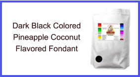 Dark Black Pineapple Coconut Fondant