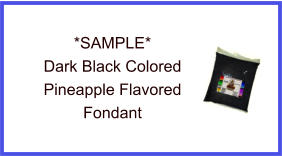Dark Black Pineapple Fondant Sample