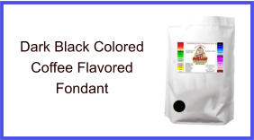 Dark Black Coffee Fondant