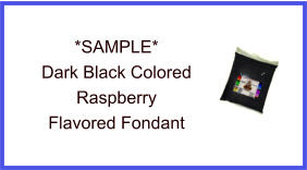Dark Black Raspberry Fondant Sample