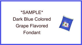 Dark Blue Grape Fondant Sample