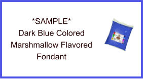 Dark Blue Marshmallow Fondant Sample
