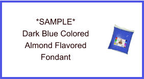 Dark Blue Almond Fondant Sample