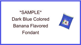 Dark Blue Banana Fondant Sample