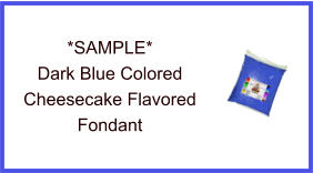 Dark Blue Cheesecake Fondant Sample