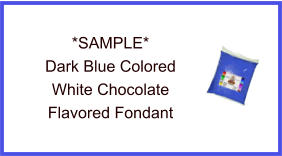 Dark Blue White Chocolate Fondant Sample