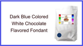 Dark Blue White Chocolate Fondant