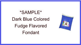 Dark Blue Fudge Fondant Sample