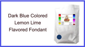 Dark Blue Lemon Lime Fondant