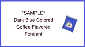 Dark Blue Coffee Fondant Sample