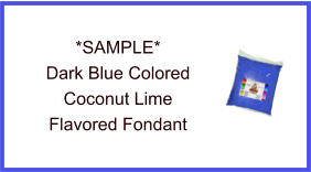 Dark Blue Coconut Lime Fondant Sample