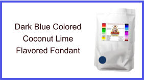 Dark Blue Coconut Lime Fondant