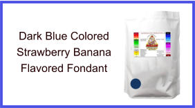 Dark Blue Strawberry Banana Fondant