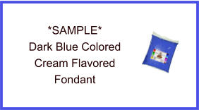 Dark Blue Cream Fondant Sample