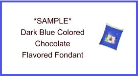Dark Blue Chocolate Fondant Sample