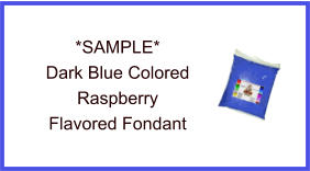Dark Blue Raspberry Fondant Sample