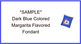 Dark Blue Margarita Fondant Sample