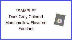 Dark Gray Marshmallow Fondant Sample