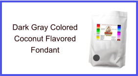 Dark Gray Coconut Fondant