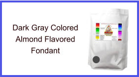 Dark Gray Almond Fondant