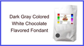 Dark Gray White Chocolate Fondant