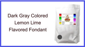 Dark Gray Lemon Lime Fondant