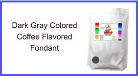 Dark Gray Coffee Fondant