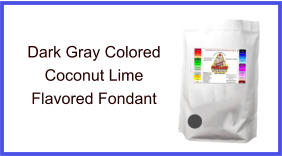 Dark Gray Coconut Lime Fondant