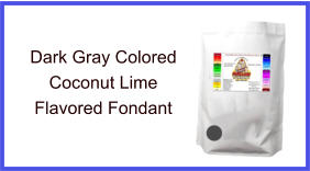 Dark Gray Coconut Lime Fondant