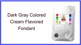 Dark Gray Cream Fondant