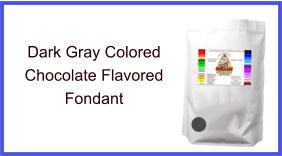 Dark Gray Chocolate Fondant
