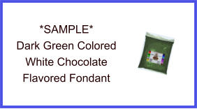 Dark Green White Chocolate Fondant Sample