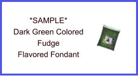 Dark Green Fudge Fondant Sample