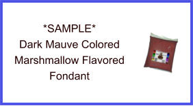 Dark Mauve Marshmallow Fondant Sample
