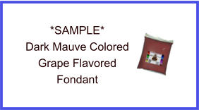 Dark Mauve Grape Fondant Sample