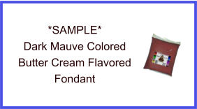 Dark Mauve Butter Cream Fondant Sample