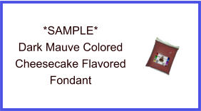 Dark Mauve Cheesecake Fondant Sample