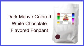 Dark Mauve White Chocolate Fondant