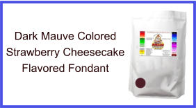 Dark Mauve Strawberry Cheesecake Fondant