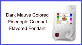 Dark Mauve Pineapple Coconut Fondant