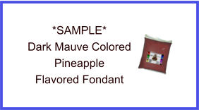 Dark Mauve Pineapple Fondant Sample