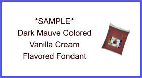 Dark Mauve Vanilla Fondant Sample