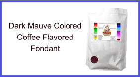 Dark Mauve Coffee Fondant