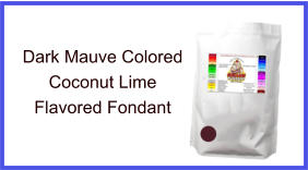 Dark Mauve Coconut Lime Fondant