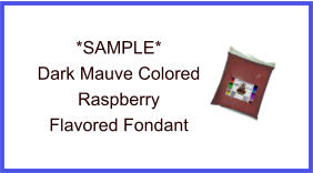 Dark Mauve Raspberry Fondant Sample